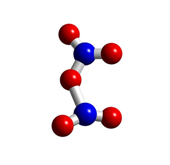 N2O5 - Dinitrogen pentoxide.