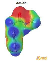 Amide electrostatic surface