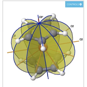 Ferrocene symmetry