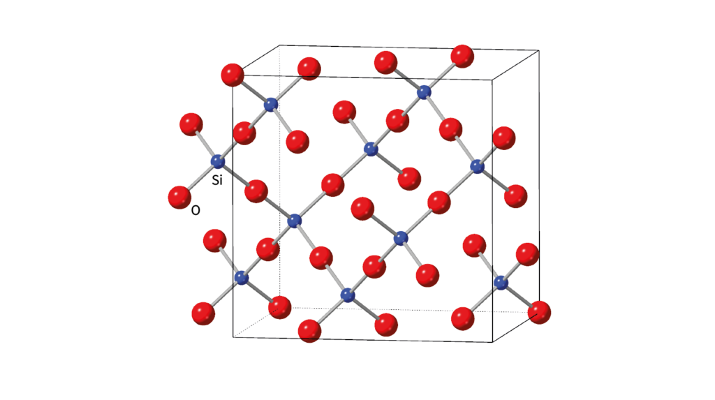 Structure of beta-cristobolite, a high-temperature form of quartz. 