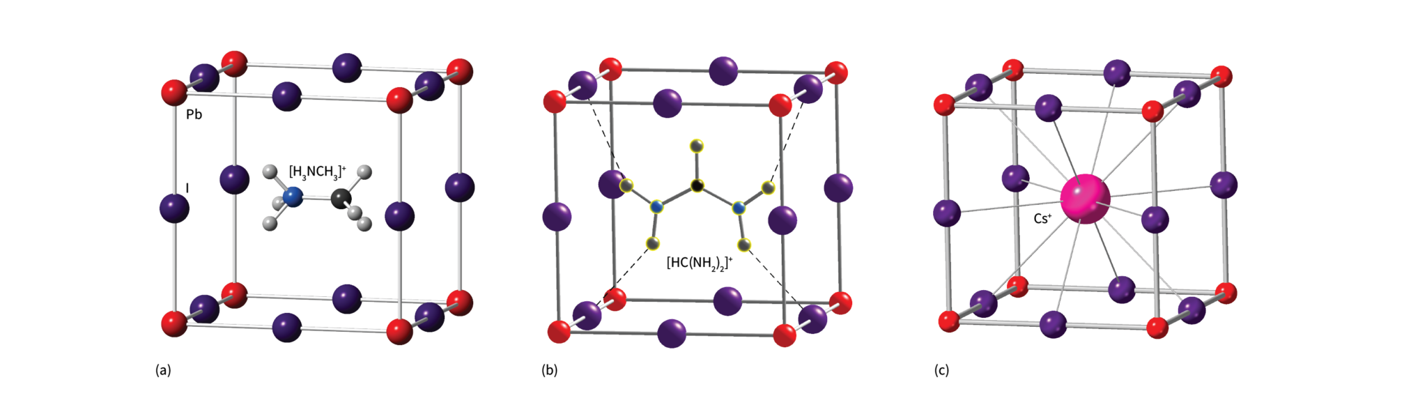 Cubic forms of the lead halide perovskites
