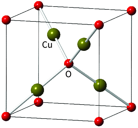The structure of Cu2O.