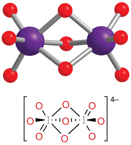 The I 2 O 9
4 − anion